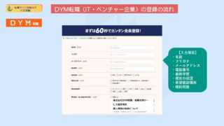 【超図解】DYM転職（IT・ベンチャー企業）の登録方法や入力時の注意点を詳しく解説 